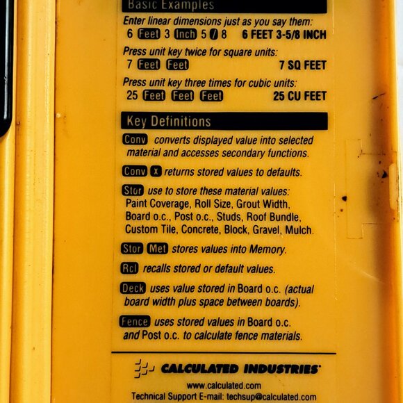 Vintage ProjectCalc Plus Model 8525 Do-It-Yourself Project Calculator - Picture 3 of 5